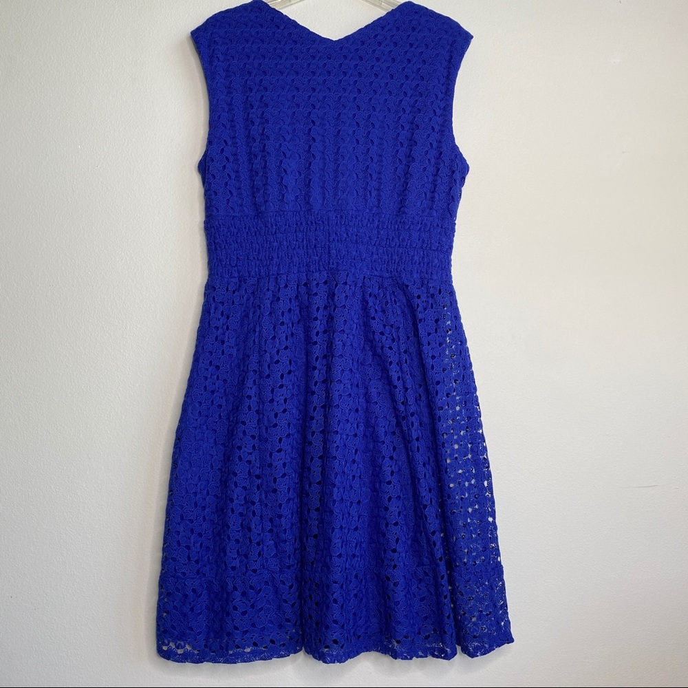 Rabbit Designs electric blue v-neck dress